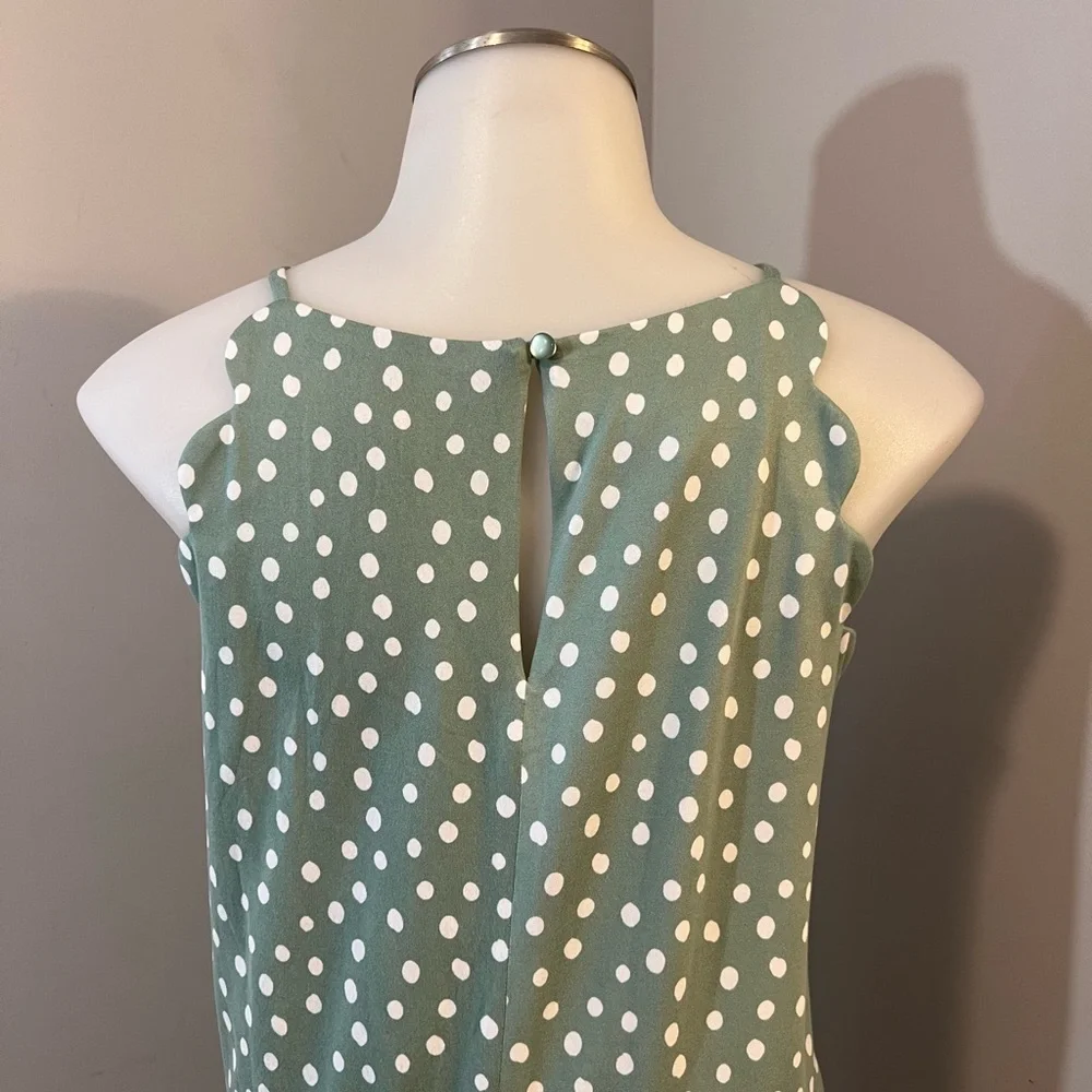 BCX Green Halter Sundress Sleeveless Mini - Picture 9 of 15